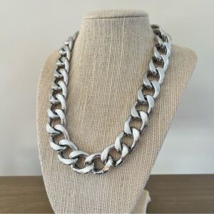 R.J. Graziano Chunky Silver Chain Necklace
